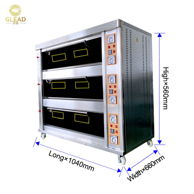 Forneça um forno de cozimento comercial durável para profissionais da padaria 0