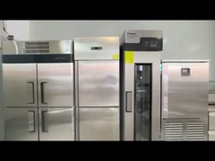 refrigeradores industriais da exposição do supermercado da bebida do equipamento de refrigeração 980L verticalmente