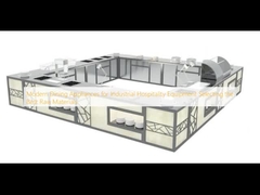 Aplicações modernas de cozinha para equipamentos industriais de hospitalidade Seleção das melhores matérias-primas