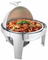 6.0L Round Roll Top Chafer com Show Sliver Color para buffets de cozinha