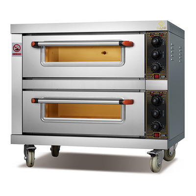 Equipamento de cozimento comercial 110v 3 decks 6 bandejas ao ar livre propano 500 graus forno elétrico a gás