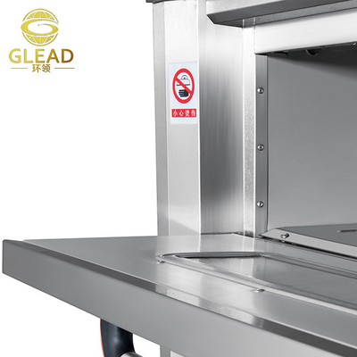 Equipamento de cozimento comercial 110v 3 decks 6 bandejas ao ar livre propano 500 graus forno elétrico a gás