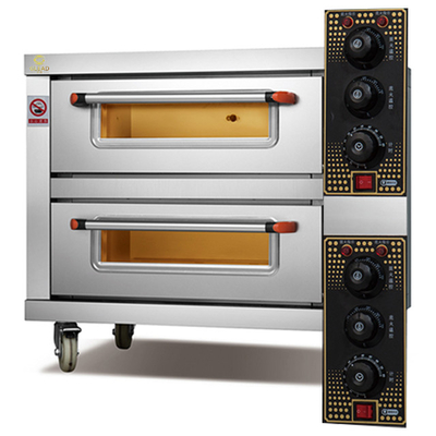 Equipamento de cozimento comercial 110v 3 decks 6 bandejas ao ar livre propano 500 graus forno elétrico a gás