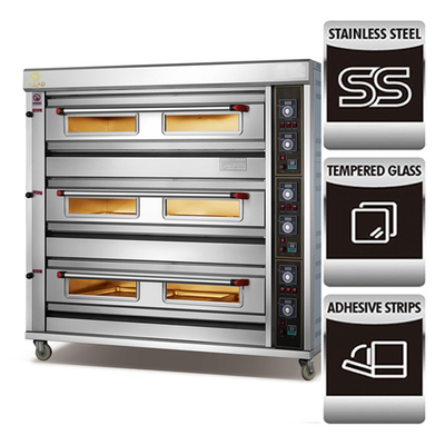 Forno de túnel de laboratório digital Glead Forcooking Pizza Paquistão Forno grande embutido a gás