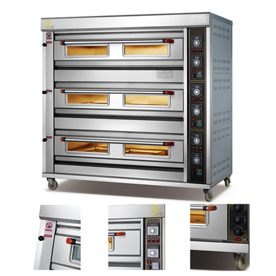 Forno de túnel de laboratório digital Glead Forcooking Pizza Paquistão Forno grande embutido a gás