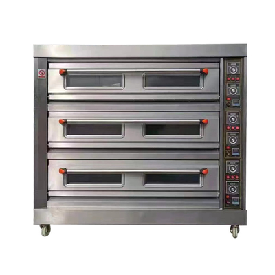 Fogão a gás pequeno de 6 bandejas com assadeira elétrica quadrada de aço carbono Forno Tandoor