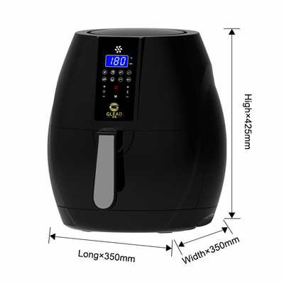 Equipamento de cozinha de cozinha preto 1200w Fritadora de ar de alto desempenho