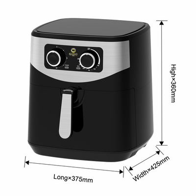 Cozinha Fritadora de ar de aço inoxidável Capacidade 1,8L