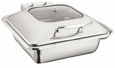 400x440x300mm Equipamento de cozinha comercial 6L 2/3 Rectangle Chafer W/O Frame Sliver Color
