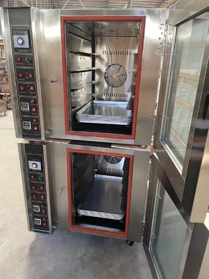 5 bandeja de aço inoxidável de cor Forno de panificação comercial Forno de convecção Dispositivo de aquecimento elétrico/gás