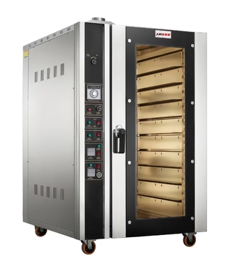 Forno de cozimento comercial de aço inoxidável Forno de convecção 10 bandejas Produtividade elétrica GLP/gás natural