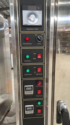 Forno de cozimento comercial de aço inoxidável Forno de convecção 10 bandejas Produtividade elétrica GLP/gás natural