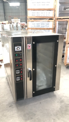 Forno de panificação comercial de aço inoxidável Forno de convecção 8 bandejas Produtividade eléctrica/gás GLP/gás natural