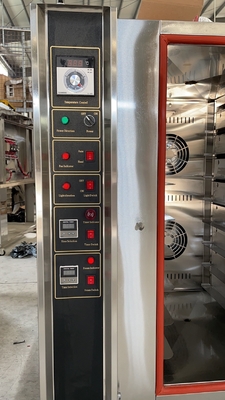 Forno de panificação comercial de aço inoxidável Forno de convecção 8 bandejas Produtividade eléctrica/gás GLP/gás natural