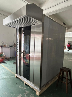16 Caixa de gás Forno de padaria comercial Forno rotativo Fácil operação com tensão 380V/50Hz