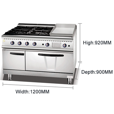 Equipamento de cozinha de cozinha comercial pesado - NG/LPG 3.95/5.66Kg/h