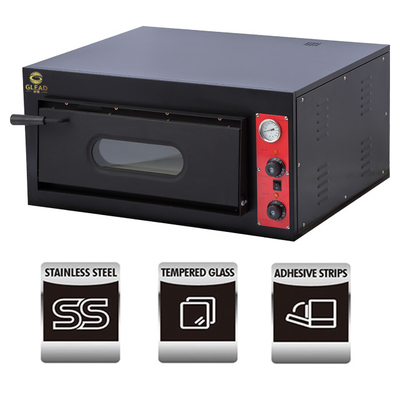 Equipamento elétrico de cozimento de pizza/pão de 1 camada 380V para a produtividade