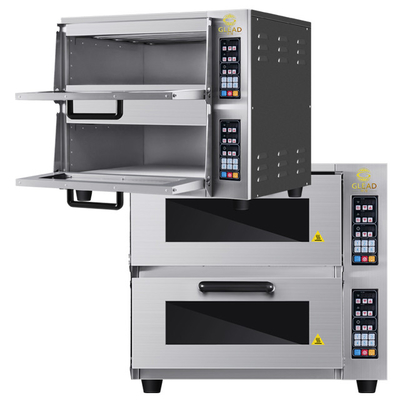 Equipamento de cozimento de pizza/pão de 2 camadas com pintura 220-240V 50HZ