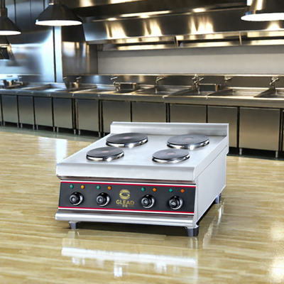 Placas de cozinha quadradas de trabalho pesado Equipamento de gasóleo/eletrônico para restaurantes 0-300.C Intervalo de temperatura
