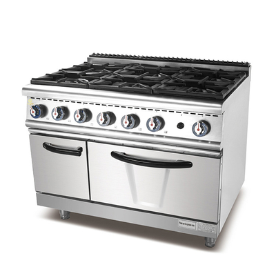 GL-RS-6 Equipamento de cozinha a gás para restaurantes Equipamento de cozinha de aço inoxidável com alimentação a gás natural/gás líquido