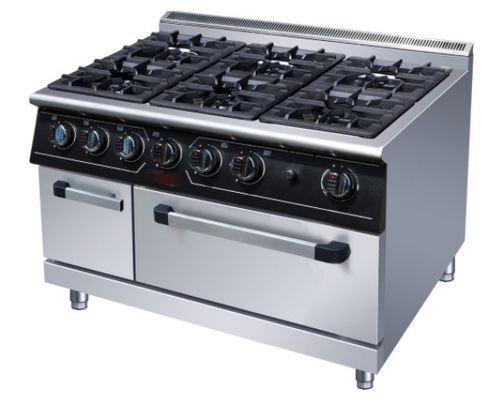 Equipamento de cozinha a gás de aço inoxidável pesado R13/4 Conexão 176kg Capacidade de carga