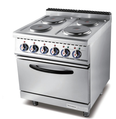 Controle digital Gas Equipamento de cozinha de restaurante bandeja lisa completa 220-240V prata branco