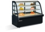 Uma vitrine de bolo de grau fornos de panificação comerciais exposição de bolo isolado com base de mármore / aço inoxidável