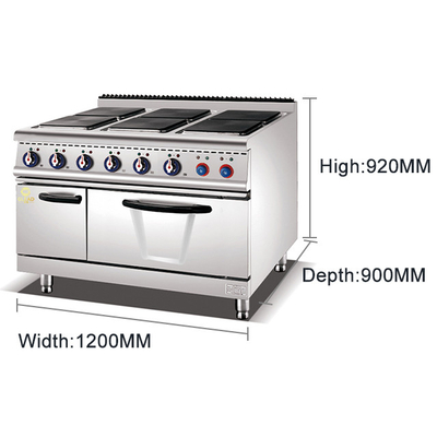 Equipamento de cozinha elétrico de restaurante 29KW 176kg de aço inoxidável GL-TT-6 modelo