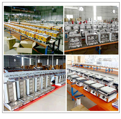 Equipamento de cozinha elétrico / equipamento de cozinha de fast food GL-TT-6 29KW Potência 176kg Peso