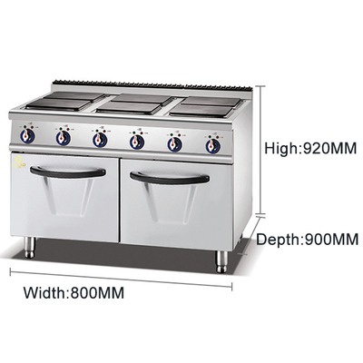 GL-TT-6 Equipamento elétrico de cozinha de cozinha comercial de aço inoxidável