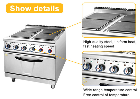 Equipamento de cozinha para restaurantes elétricos de aço inoxidável comercial de 21 kW