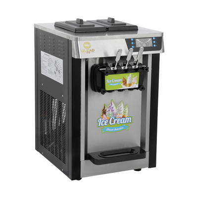 Máquina elétrica de gelado com tanques de aço inoxidável de refrigeração de 16-18L/H