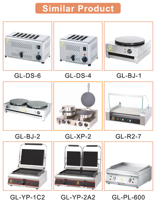 Eficiência Grill de gás de restaurante de aço inoxidável 168kg 1140x610x20 Tamanho da placa