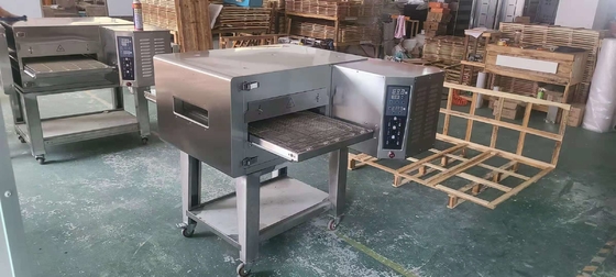 Forno de cozinha de pizza a GLP 3N-380V/50Hz Equipamento comercial com base de mármore