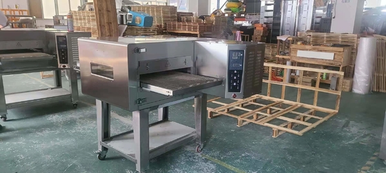 Forno de cozinha de pizza a GLP 3N-380V/50Hz Equipamento comercial com base de mármore