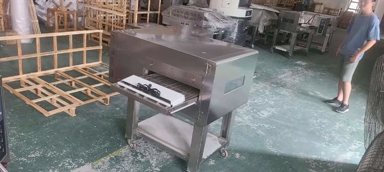 Forno de cozinha de pizza a GLP 3N-380V/50Hz Equipamento comercial com base de mármore