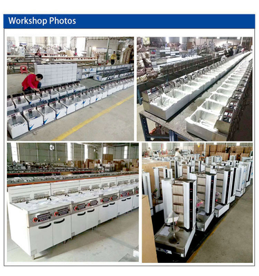 330x580x20 Tamanho do prato de grelha Equipamento de cozinha de cozinha comercial para energia de GLP/GNL