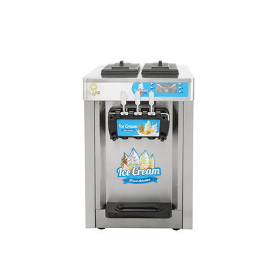 Eficiência Máquina elétrica de sorvete comercial 16-18L/H Refrigerante 1.5KW Potência