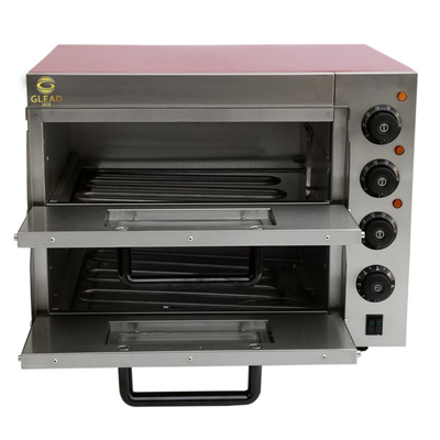 Forno Elétrico de Forno de Pizza 3kw Equipamento Comercial com Base de Mármore/Aço Inoxidável