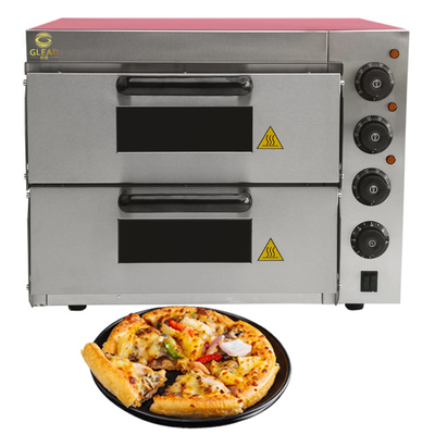 Forno Elétrico de Forno de Pizza 3kw Equipamento Comercial com Base de Mármore/Aço Inoxidável