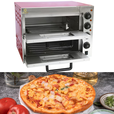 Forno Elétrico de Forno de Pizza 3kw Equipamento Comercial com Base de Mármore/Aço Inoxidável