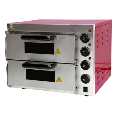 Forno Elétrico de Forno de Pizza 3kw Equipamento Comercial com Base de Mármore/Aço Inoxidável
