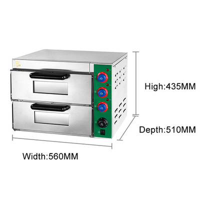 Equipamento de cozimento comercial para pizzaria Temperatura 50-350C Dimensão de contorno 560*556*435mm