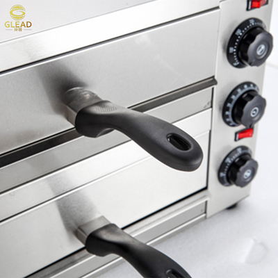 Forno de pizza elétrico de 16 polegadas Equipamento de panificação de 2460W 220V Modelo comercial