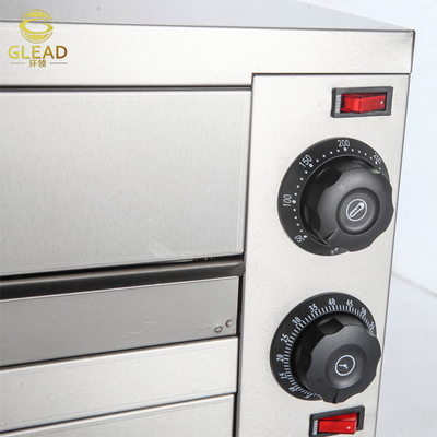 Forno de pizza elétrico de 16 polegadas Equipamento de panificação de 2460W 220V Modelo comercial