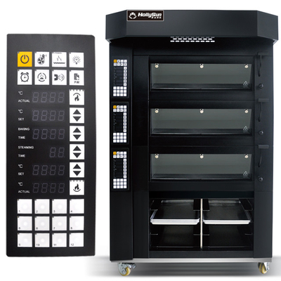 Capacidade Equipamento de cozimento elétrico 6 bandejas Forno comercial 20,7kw Potência 380V 50HZ