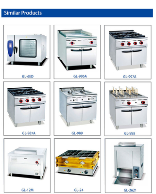 12.5kw Equipamento de cozinha eléctrico para restaurantes 220V-380V/50hz-60hz Voltagem 214kg Peso