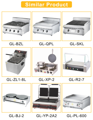 Equipamento de cozinha comercial de alta capacidade 103Kg 340x550x270/30x2L Tamanho do tanque