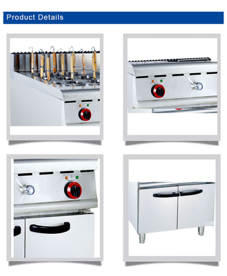 340x550x270 Equipamento de cozinha de restaurante a gás com capacidade de 30x2L e ligação R13/4