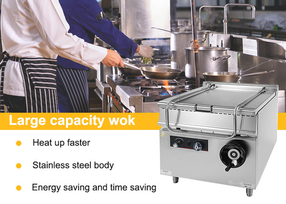 Equipamento de cozinha para restaurantes GL-RS de 80L com consumo de gás GLP/GNL 1,76/2,2 kg/h